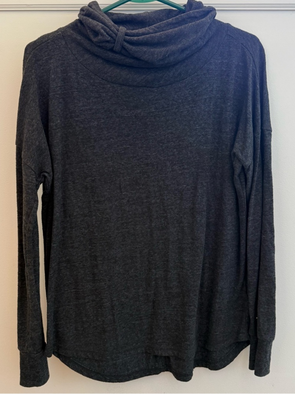 Prana Cowl Neck Long Sleeve Top Sz S